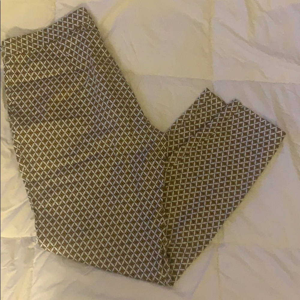 GOLD AND BLACK PATTERNED H&M PANTS